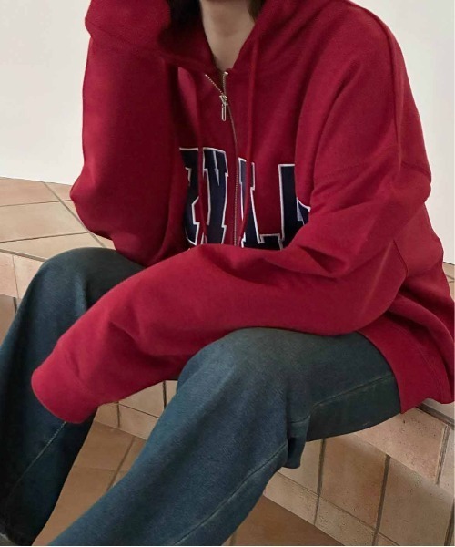 AS KNOW AS（アズノゥアズ） パーカー Wジップとロゴパーカー「UNISEX