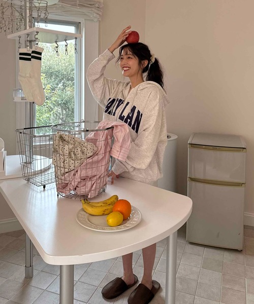 AS KNOW AS（アズノゥアズ） パーカー Wジップとロゴパーカー「UNISEX