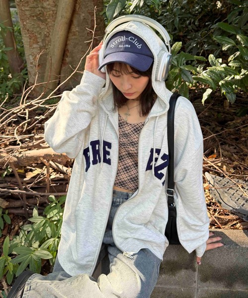 AS KNOW AS（アズノゥアズ） パーカー Wジップとロゴパーカー「UNISEX