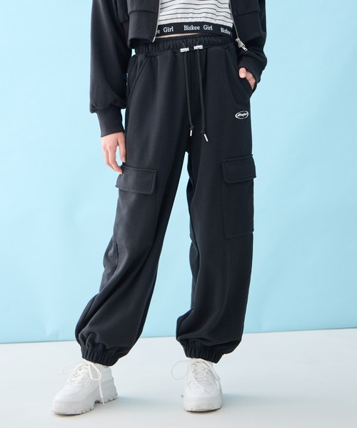 BISKEE ワイドパンツ パンツ カーゴ スウェットパンツ キッズ 子供服