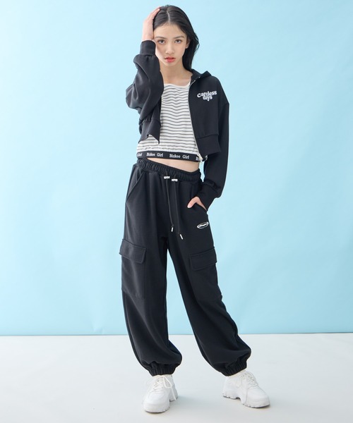 BISKEE ワイドパンツ パンツ カーゴ スウェットパンツ キッズ 子供服