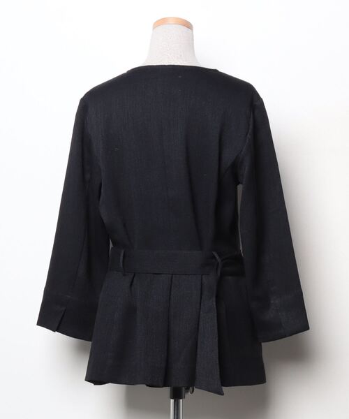 「Lourmarin」 7分袖ブラウス FREE ダークネイビー レディース_画像2