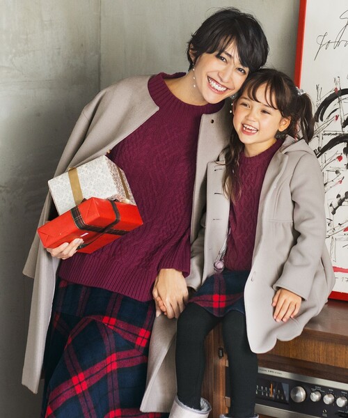 「ANY」 ノーカラーコート 2 グレー レディース_画像5