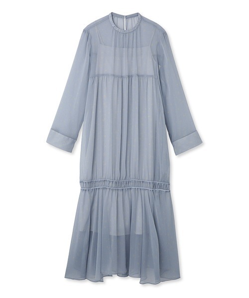 「emmi」 長袖ワンピース 1 イエロー レディース_画像5