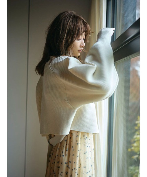 「emmi」 長袖ワンピース 1 イエロー レディース_画像7