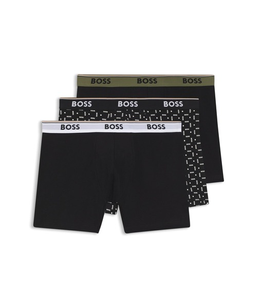 BOSS（HUGO BOSS） ボクサーパンツ ストレッチコットン ロングボクサー