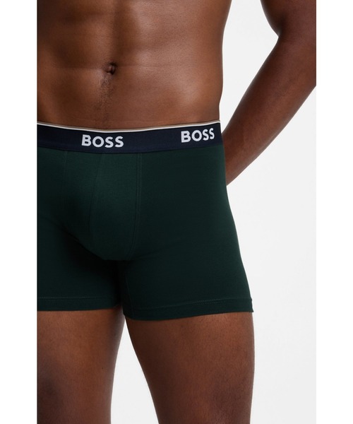 BOSS（HUGO BOSS） ボクサーパンツ ストレッチコットン ロングボクサー