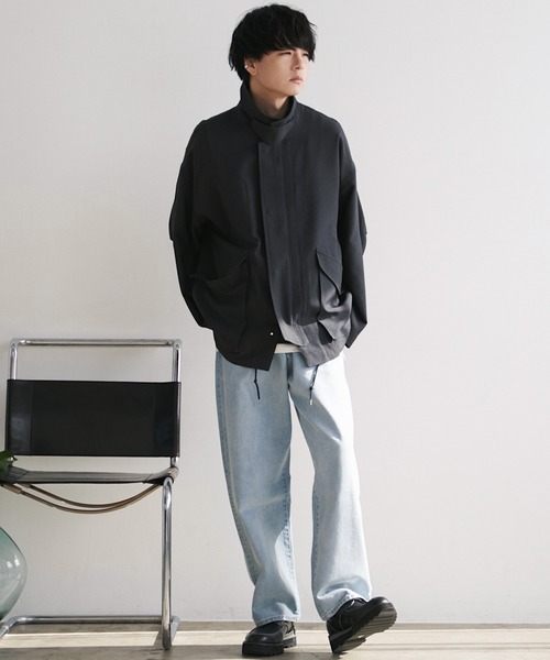 「WYM LIDNM」 ブルゾン M グレー メンズ_画像9