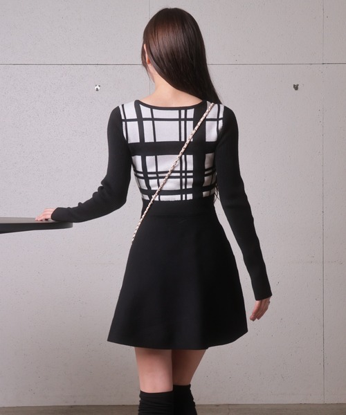 「LIPSERVICE」 ニットワンピース FREE ブラウン レディース_画像5