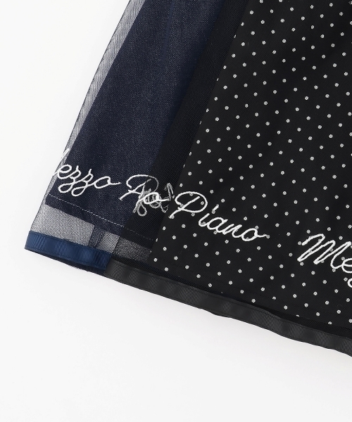 mezzo piano ジャンパースカート ジャンパースカート＆長袖TシャツSET