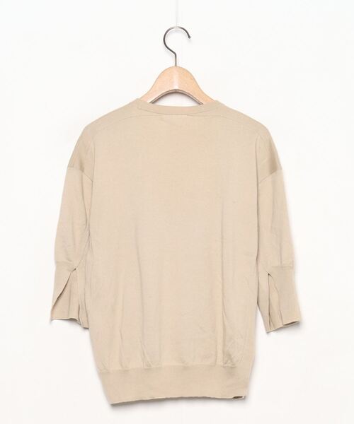 「BLAMINK」 7分袖ニット 36 ベージュ レディース_画像2