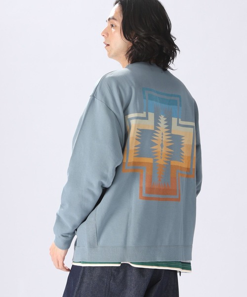 「PENDLETON」 カーディガン MEDIUM ブルー メンズ