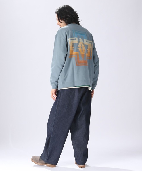 「PENDLETON」 カーディガン MEDIUM ブルー メンズ