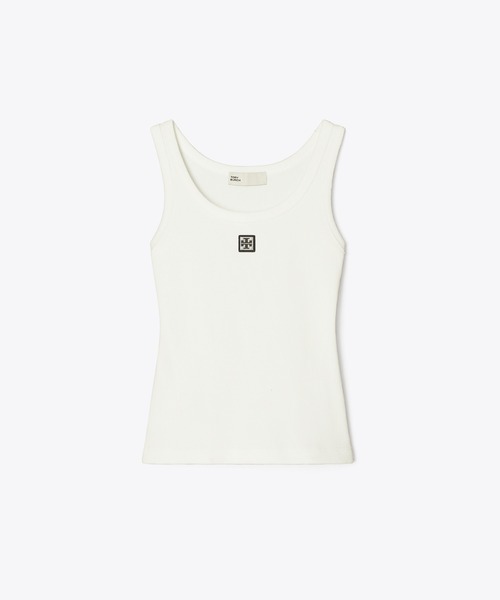 バーバリー 160 ノースリーブ【新品】トップス　Tシャツ　タンクトップ S TORY BURCH（トリーバーチ） タンクトップ ノースリーブ コットン