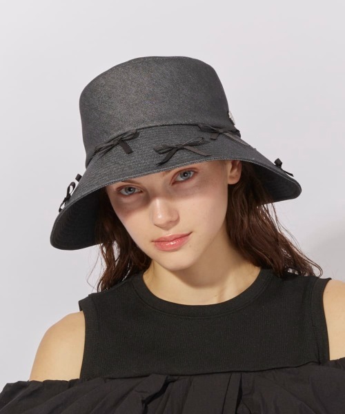 Chapeau d' O（シャポードオー） 帽子 ハット Denim Ribbon Capeline