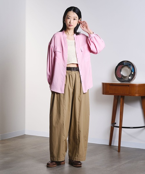 ROSE BUD（ローズバッド） タンクトップ ノースリーブ SLAV KNIT TANK