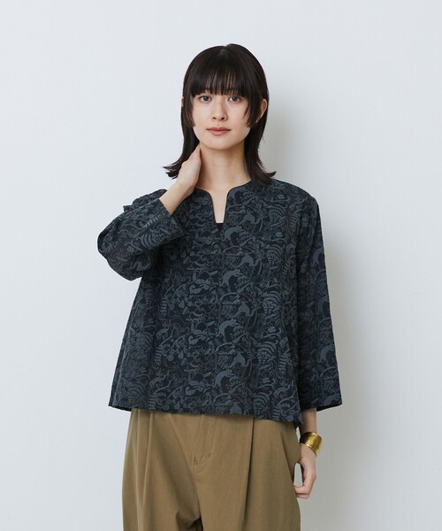 LOISIR ブラウス シャツ 「アーティストコラボ」LOISIR×TORANEKOBONBON
