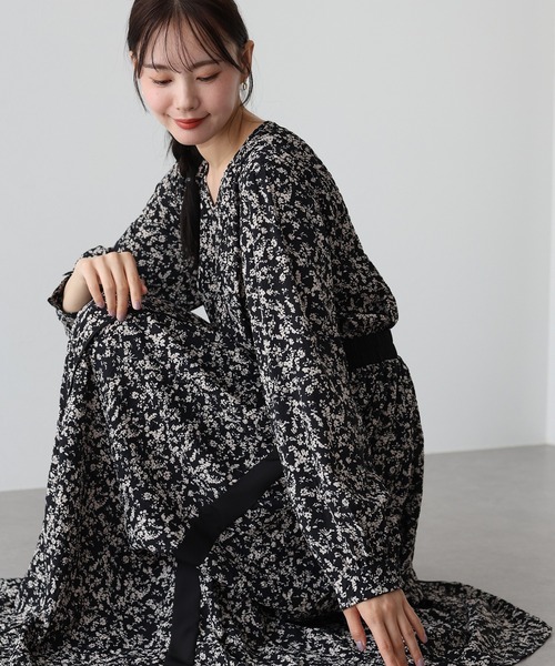 「BLUEEAST」 長袖ワンピース MEDIUM モカ レディース_画像3