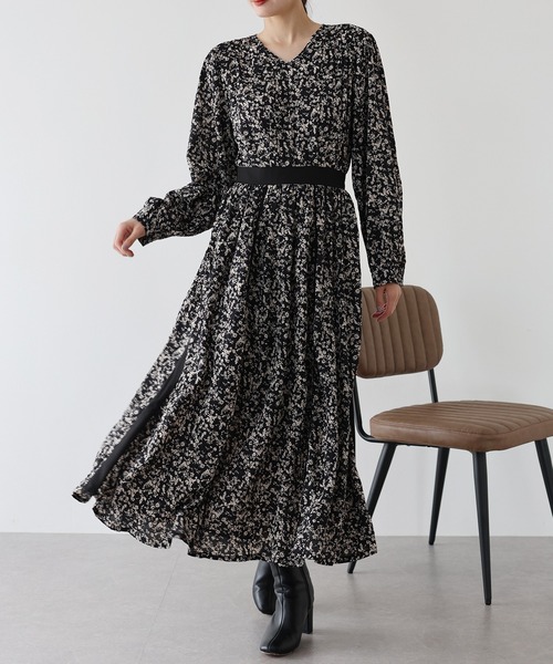 「BLUEEAST」 長袖ワンピース MEDIUM モカ レディース_画像5