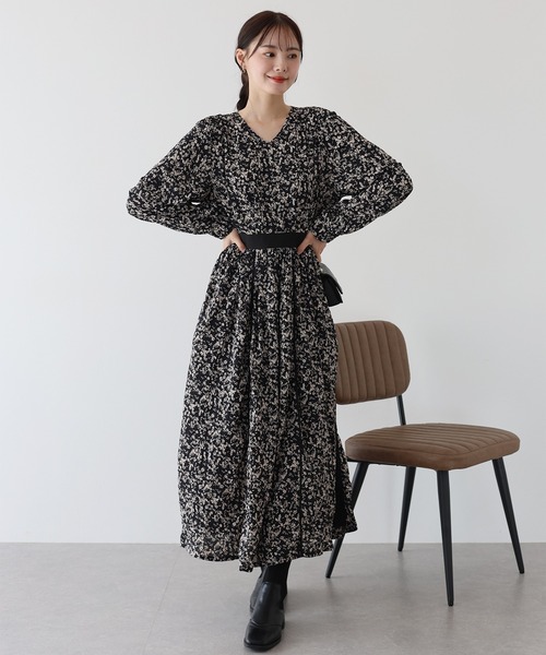 「BLUEEAST」 長袖ワンピース MEDIUM モカ レディース_画像7