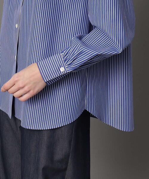 「DRESSTERIOR」 長袖ブラウス 38 ネイビー レディースの画像