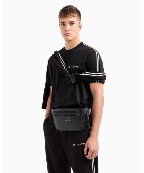 「ARMANI EXCHANGE」 ウエストバッグ FREE ブラック メンズの画像
