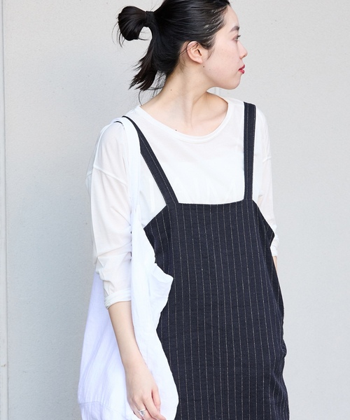 IENA（イエナ） サロペットスカート - ネイビー レディース : ZOZOTOWN 