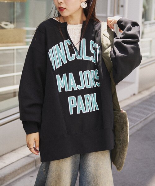 「etsinta」 スウェットカットソー ONE SIZE ブラック レディースの画像