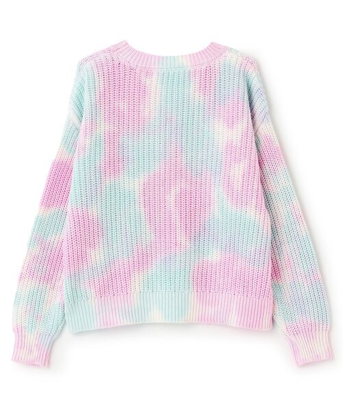 「X-girl Stages」 「KIDS」長袖ニット 140cm ライトブルー キッズ_画像4