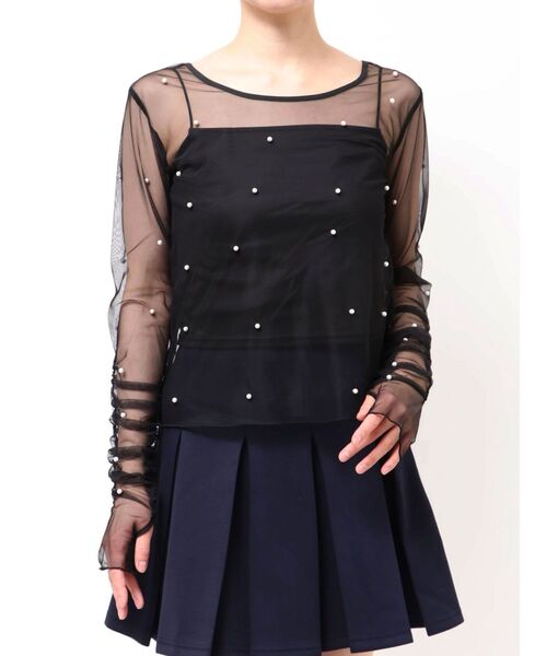 2wayシアートップス dazzlin（ダズリン） tシャツ 2wayシアートップス レディース