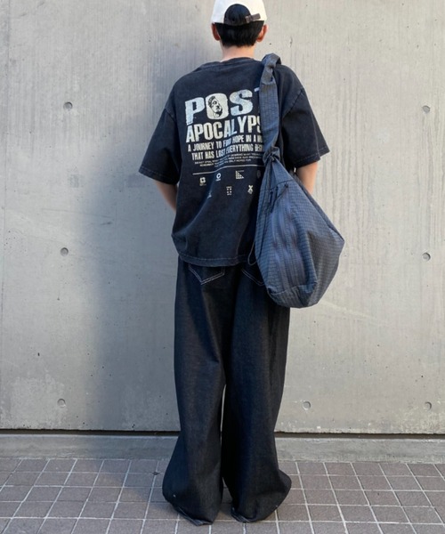 link lot tシャツ 古着オマージュ加工プリントTシャツ メンズ
