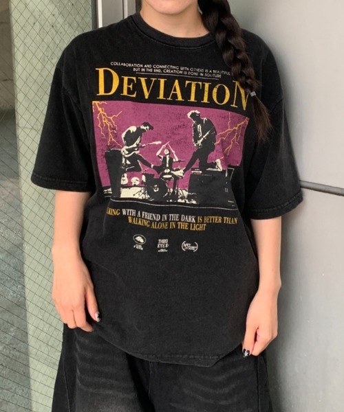 link lot tシャツ 古着オマージュ加工プリントTシャツ メンズ