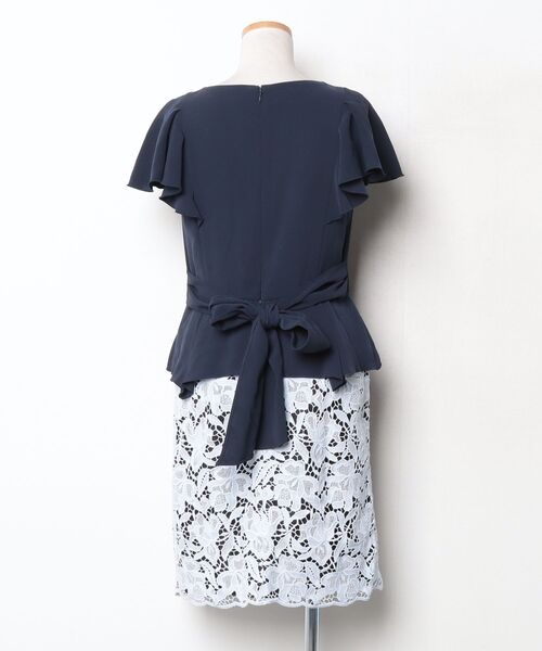 「Soareak」 半袖ワンピース MEDIUM ネイビー レディース_画像2