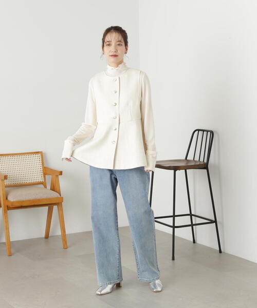 「N.(N. Natural Beauty Basic)」 ベスト MEDIUM グレー レディース_画像3