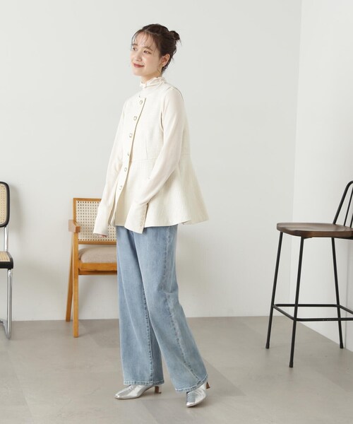 「N.(N. Natural Beauty Basic)」 ベスト MEDIUM グレー レディース_画像7