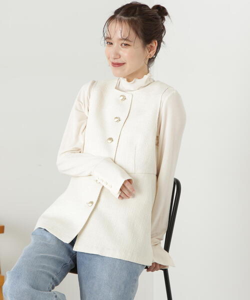 「N.(N. Natural Beauty Basic)」 ベスト MEDIUM グレー レディース_画像8