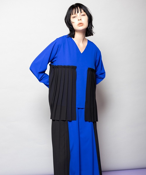 「OSMOSIS」 長袖ブラウス ONE SIZE ブラック レディース_画像3