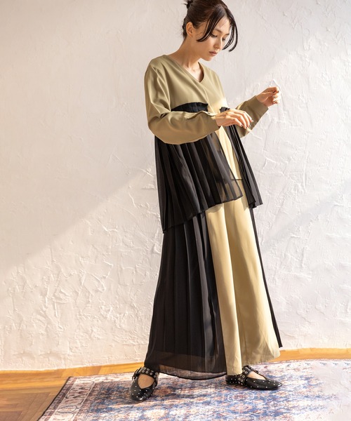「OSMOSIS」 長袖ブラウス ONE SIZE ブラック レディース_画像5