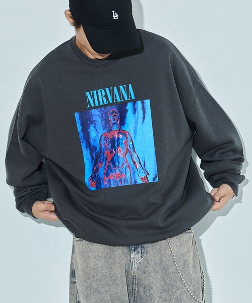 「FREAK'S STORE」 スウェットカットソー SMALL チャコールグレー メンズ_画像6
