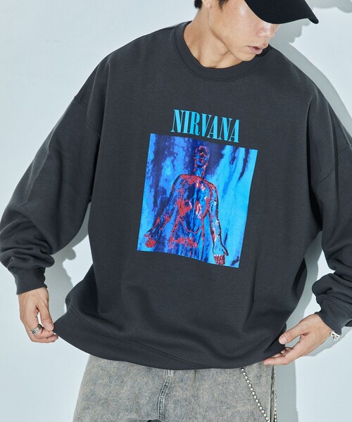 「FREAK'S STORE」 スウェットカットソー SMALL チャコールグレー メンズ_画像8