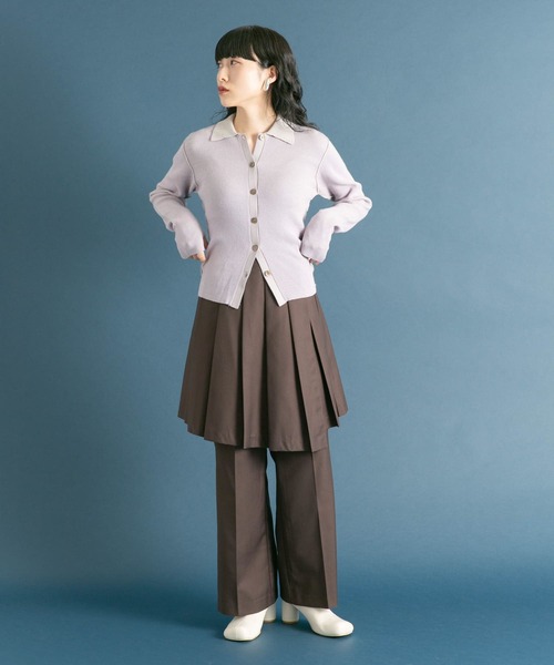 「KBF」 パンツ ONE ダークブラウン レディース