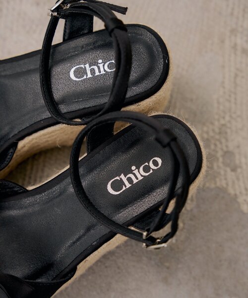 Chico（チコ） 厚底 サンダル 厚底ジュートリボンサンダル レディース
