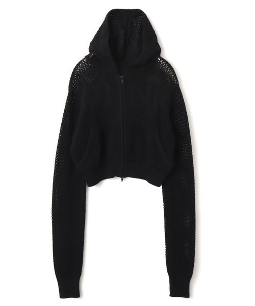 ニット セーター atmos pink Pointelle Knit Zip-up Hoodie / アトモス ピンク ポワンテル ニット ジップアップ フーディ レディース | atmos girls | 02