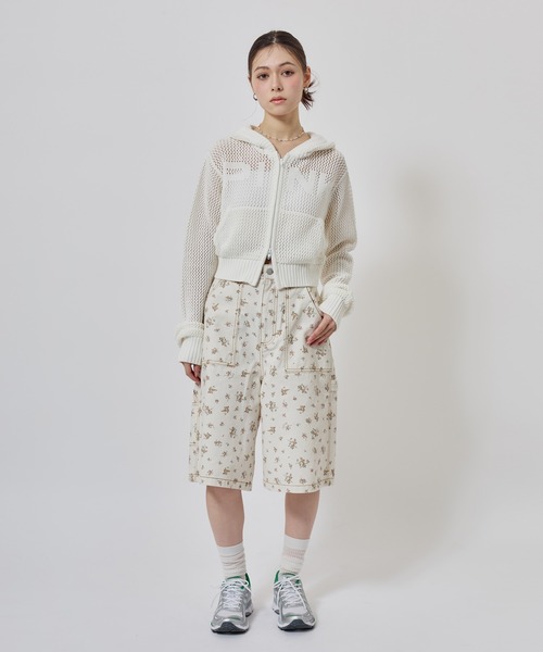 ニット セーター atmos pink Pointelle Knit Zip-up Hoodie / アトモス ピンク ポワンテル ニット ジップアップ フーディ レディース | atmos girls | 04