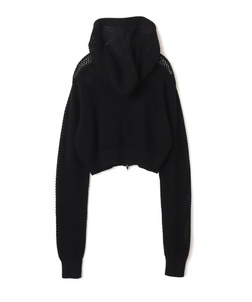 ニット セーター atmos pink Pointelle Knit Zip-up Hoodie / アトモス ピンク ポワンテル ニット ジップアップ フーディ レディース | atmos girls | 19