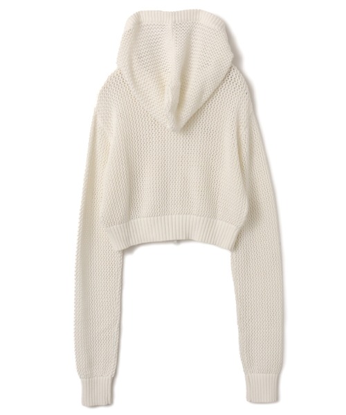 ニット セーター atmos pink Pointelle Knit Zip-up Hoodie / アトモス ピンク ポワンテル ニット ジップアップ フーディ レディース | atmos girls | 10