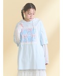 tシャツ フードレーストップス レディースの詳細画像1