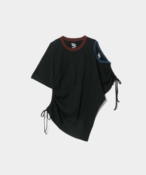 tシャツ Miller double-neck multi color T-shirt レディース メンズの画像