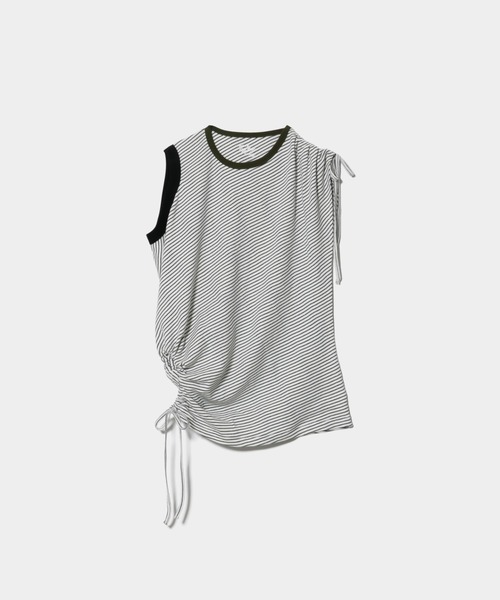 tシャツ Miller double-neck multi color T-shirt レディース メンズの画像