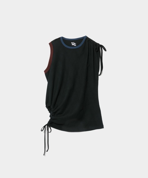 tシャツ Miller double-neck multi color T-shirt レディース メンズの画像